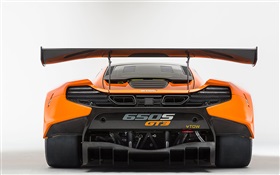 2015 650S GT3 McLaren supercar rear view HD wallpaper