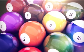 3D billiards HD wallpaper
