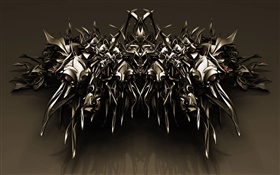 3D design, strange robot HD wallpaper