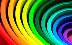 Abstract circles, rainbow colors HD wallpaper