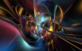 Abstract curve, colorful style HD wallpaper