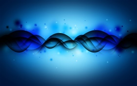 Abstract intersecting curve, blue background HD wallpaper