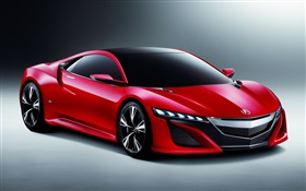 Acura Nsx red concept car HD wallpaper