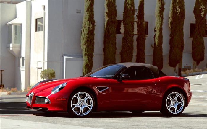 Alfa Romeo 8C spider supercar Wallpapers Pictures Photos Images