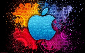 Apple colorful background HD wallpaper