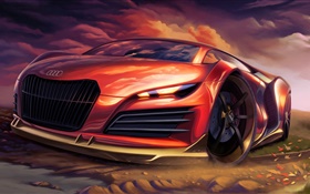 Audi supercar design HD wallpaper