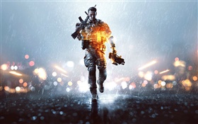 Battlefield 4, night, soldier HD wallpaper