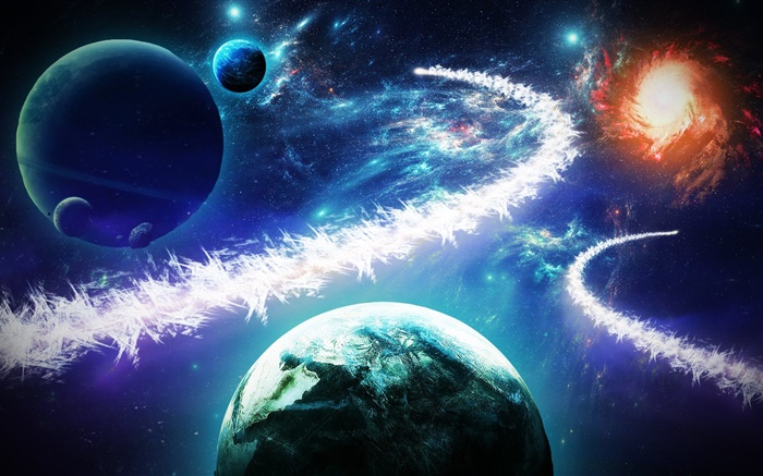 Beautiful galaxies, planets, stars Wallpapers Pictures Photos Images