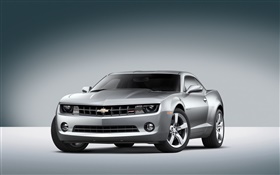 Chevrolet silver car front view