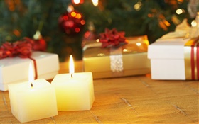 Christmas candle HD wallpaper