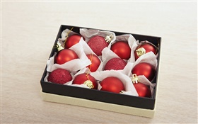 Christmas decoration balls close-up HD wallpaper