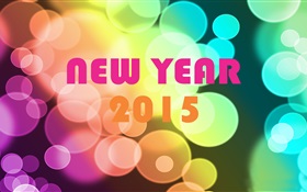 Colorful of New Year 2015 HD wallpaper
