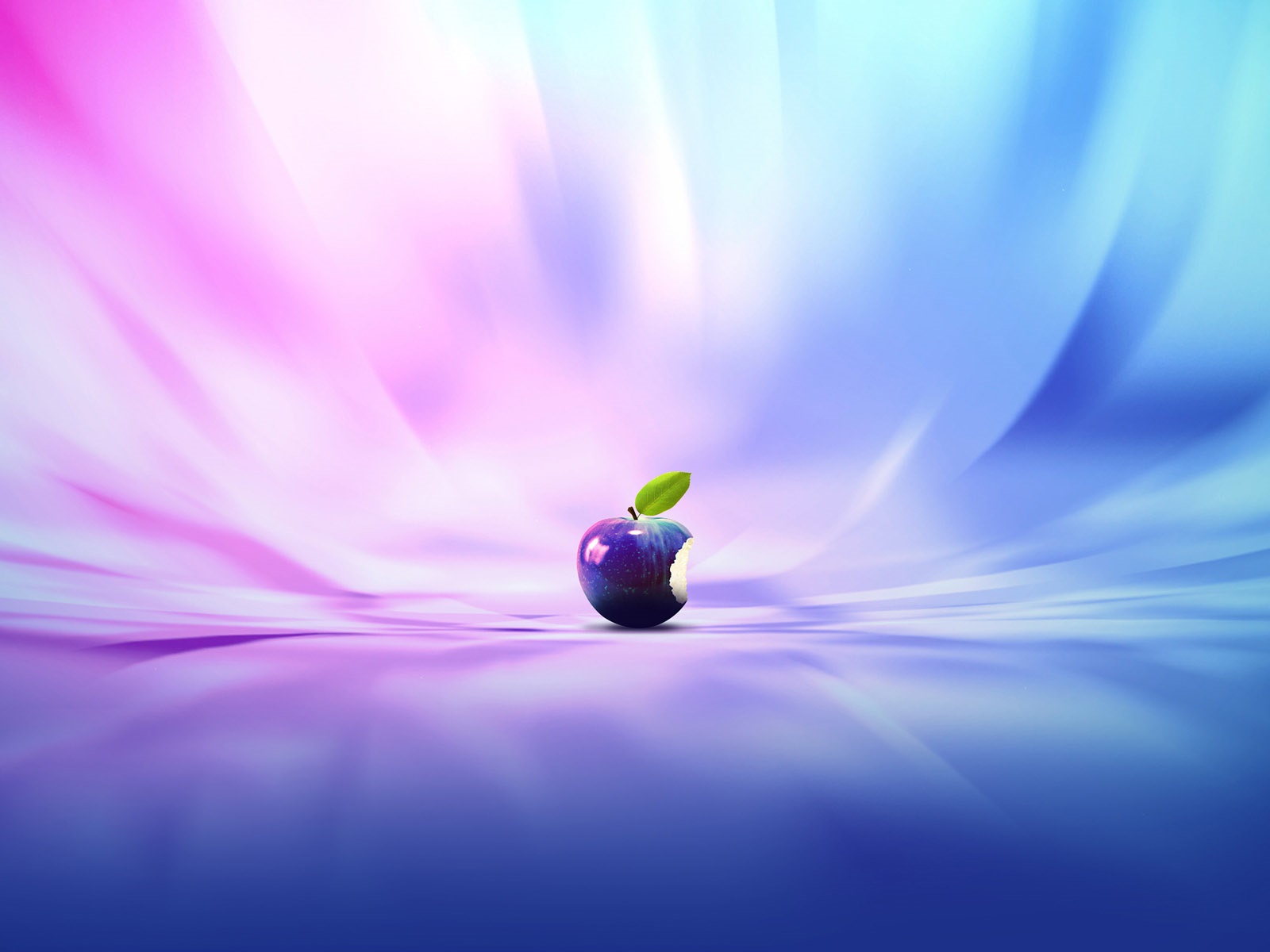 Colorful stage, Apple logo 1600x1200 wallpaper
