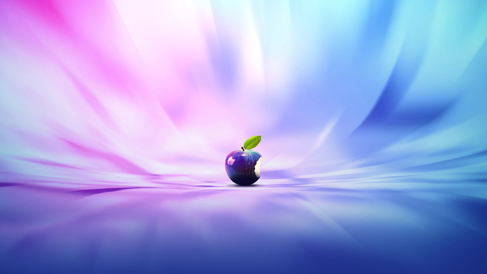 Colorful stage, Apple logo 1920x1080 wallpaper
