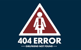 Creative pictures, 404 Error, Girlfriend not found HD wallpaper