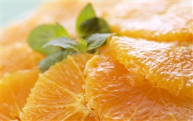 Delicious orange slice HD wallpaper