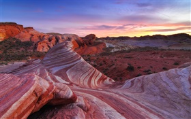 Desert, rocks, sky, red, America HD wallpaper