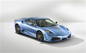 Ferrari light blue car HD wallpaper