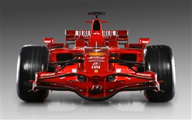 Ferrari red race car front view