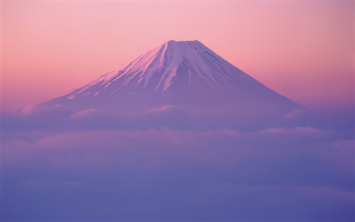 Fuji mountain, dusk Wallpapers Pictures Photos Images