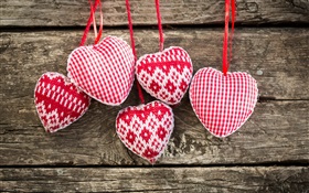 Knit art, love heart HD wallpaper