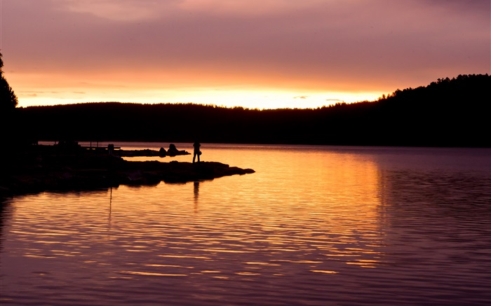 Lake Baikal, Russia, dusk, sunset Wallpapers Pictures Photos Images