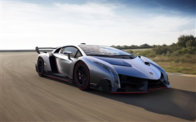 Lamborghini Veneno supercar speed HD wallpaper
