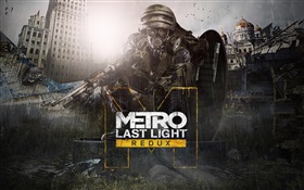 Metro 2033 Redux, rain, soldier HD wallpaper