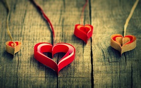 Paper art, love heart HD wallpaper