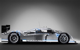 Peugeot hybrid race car side view