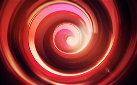 Red abstract swirling circle