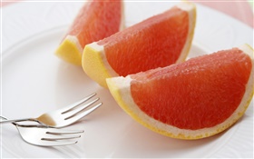 Red orange flesh HD wallpaper