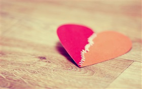 Red orange love HD wallpaper