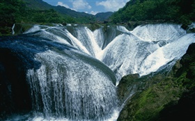 Spectacular waterfalls, China scenery HD wallpaper