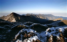 Top view mountains scenery, sky HD wallpaper