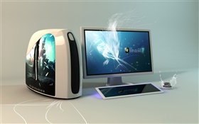Windows 7 creative advertising, computer HD wallpaper