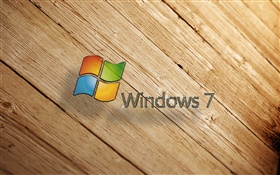 Windows 7, wood board HD wallpaper