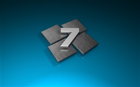 Windows Seven 3D style HD wallpaper