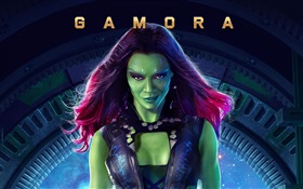 Zoe Saldana as Gamora, Guardians of the Galaxy HD wallpaper