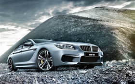 2015 BMW M6 F06 silver car front view