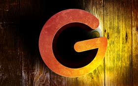 3D G char, creative design HD wallpaper