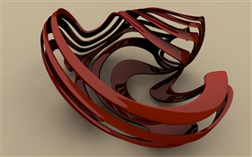 3D brown curve