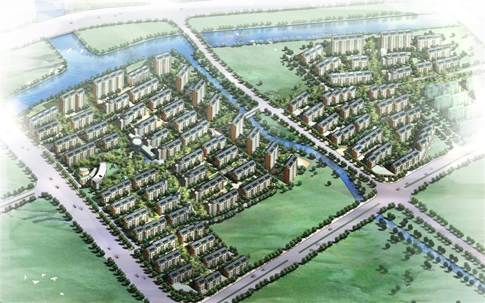 3D design, residential plans, buildings Wallpapers Pictures Photos Images