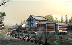 3D design, the tourist attractions of the house