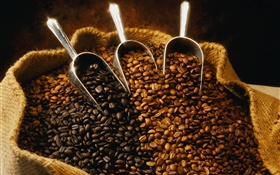 A bag of coffee beans