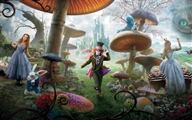 Alice in Wonderland, movie widescreen HD wallpaper