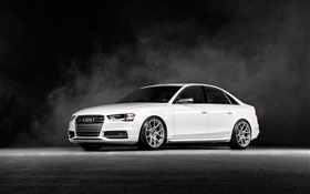 Audi S4 Vorsteiner white car