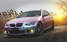 BMW E92 M3 pink car HD wallpaper