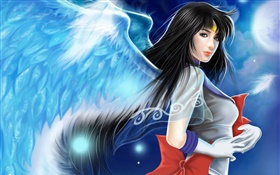 Beautiful anime angel girl HD wallpaper