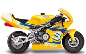 Blata Minibike yellow motorcycle